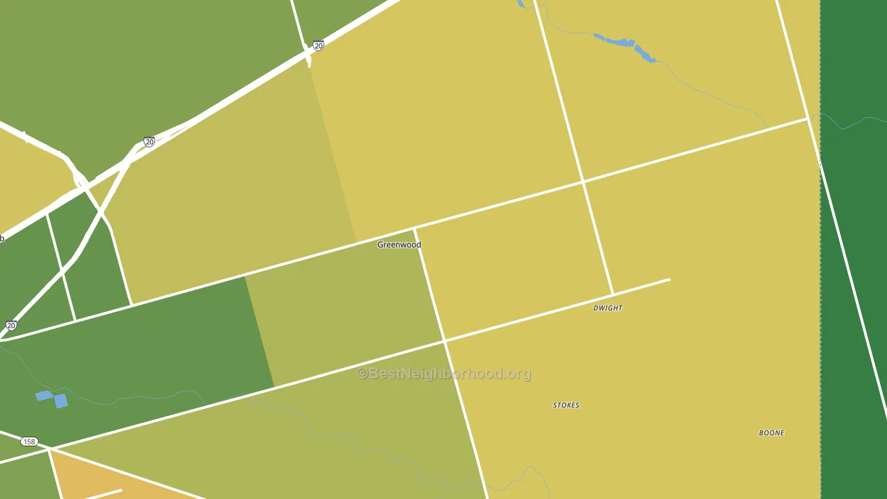 Spraberry, TX block-group voter-turnout map