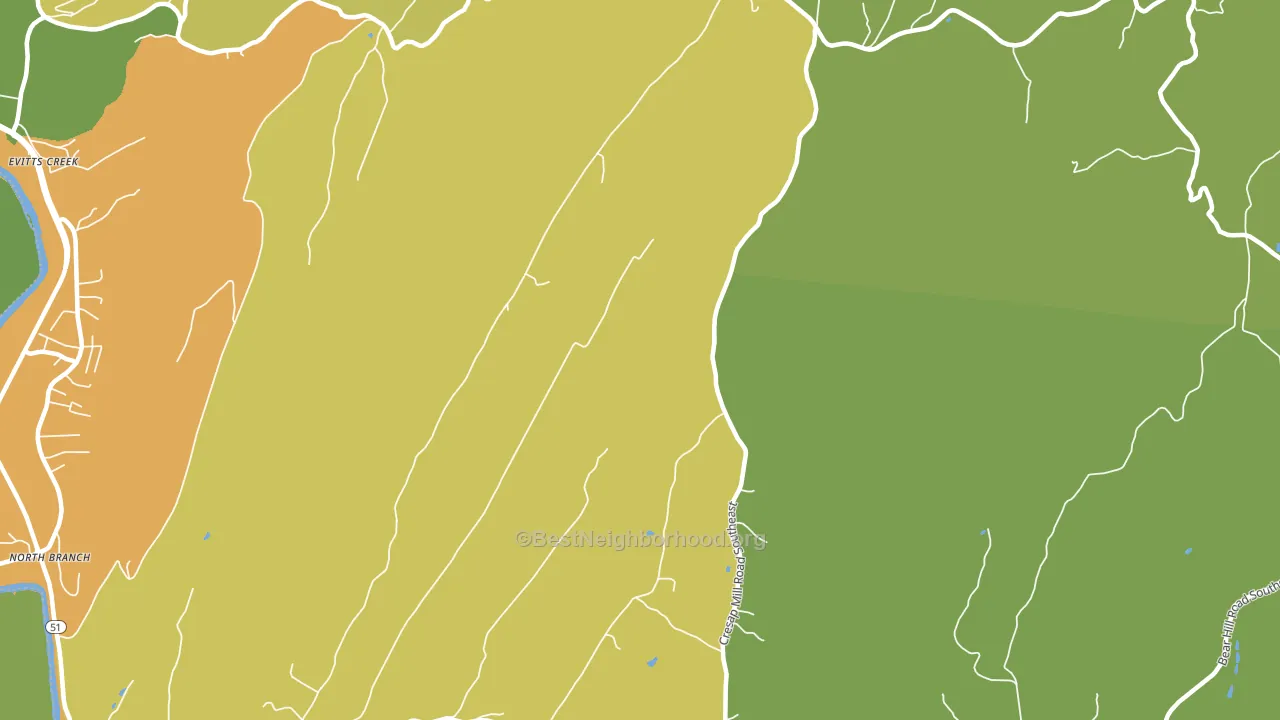 Spring Gap, MD block-group voter-turnout map