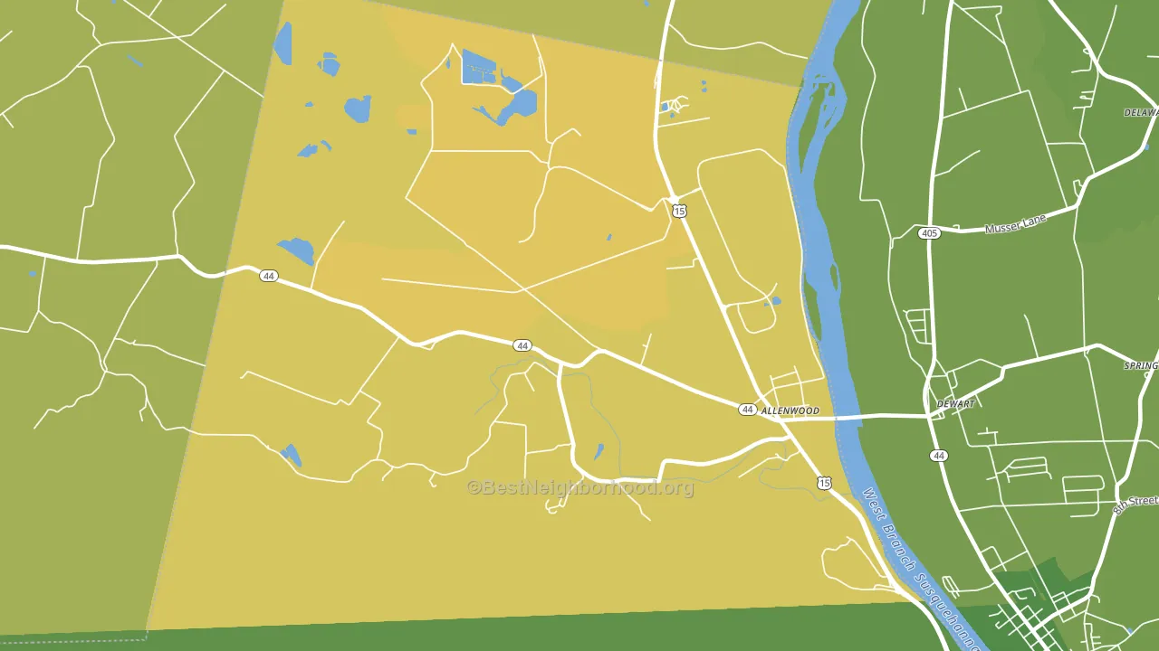 Spring Garden, PA block-group voter-turnout map