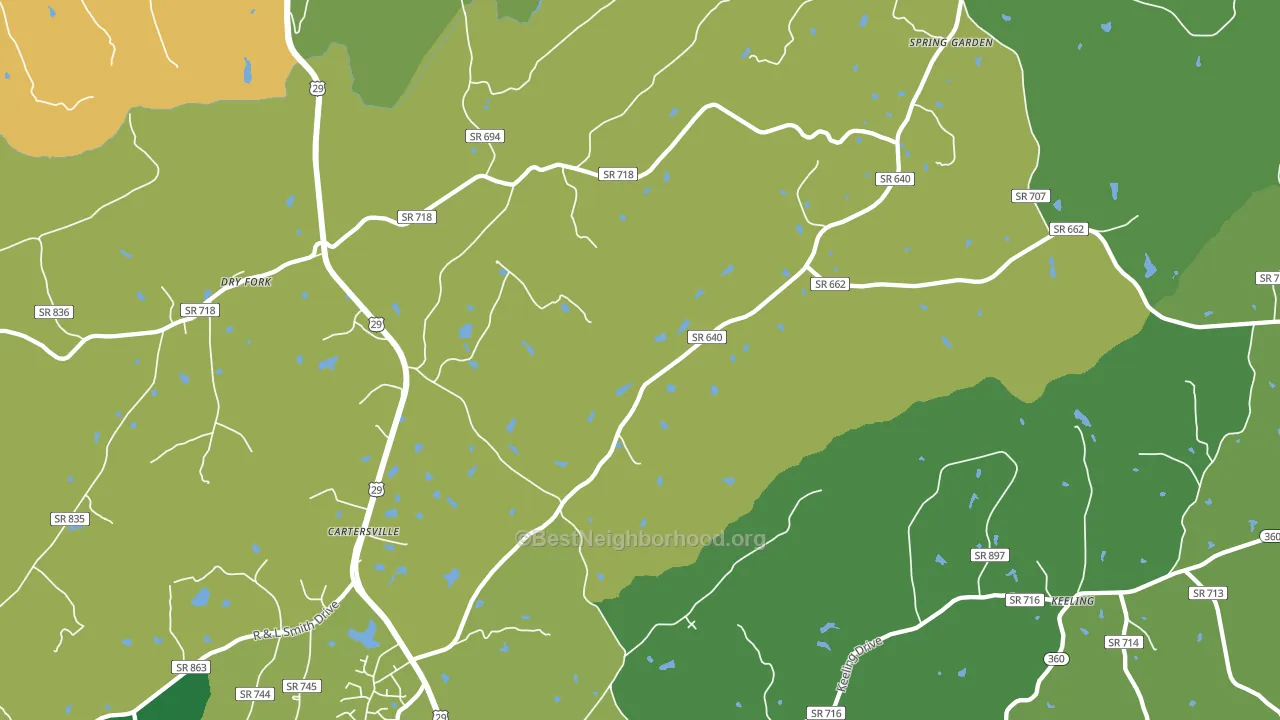 Spring Garden, VA block-group voter-turnout map