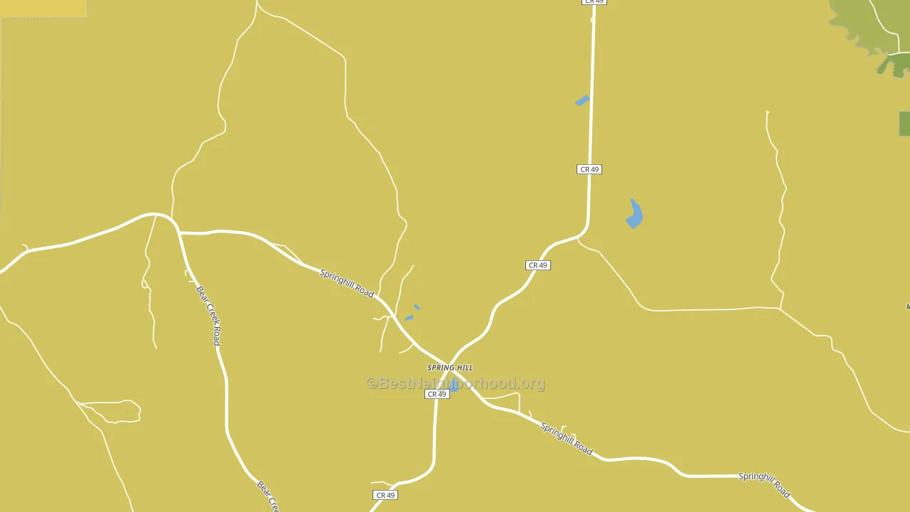 Spring Hill, AL block-group voter-turnout map