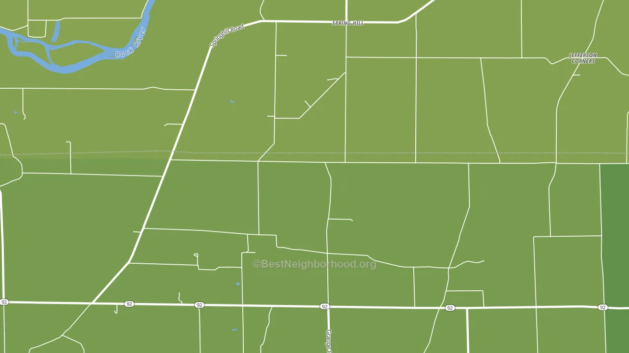 Spring Hill, IL block-group voter-turnout map