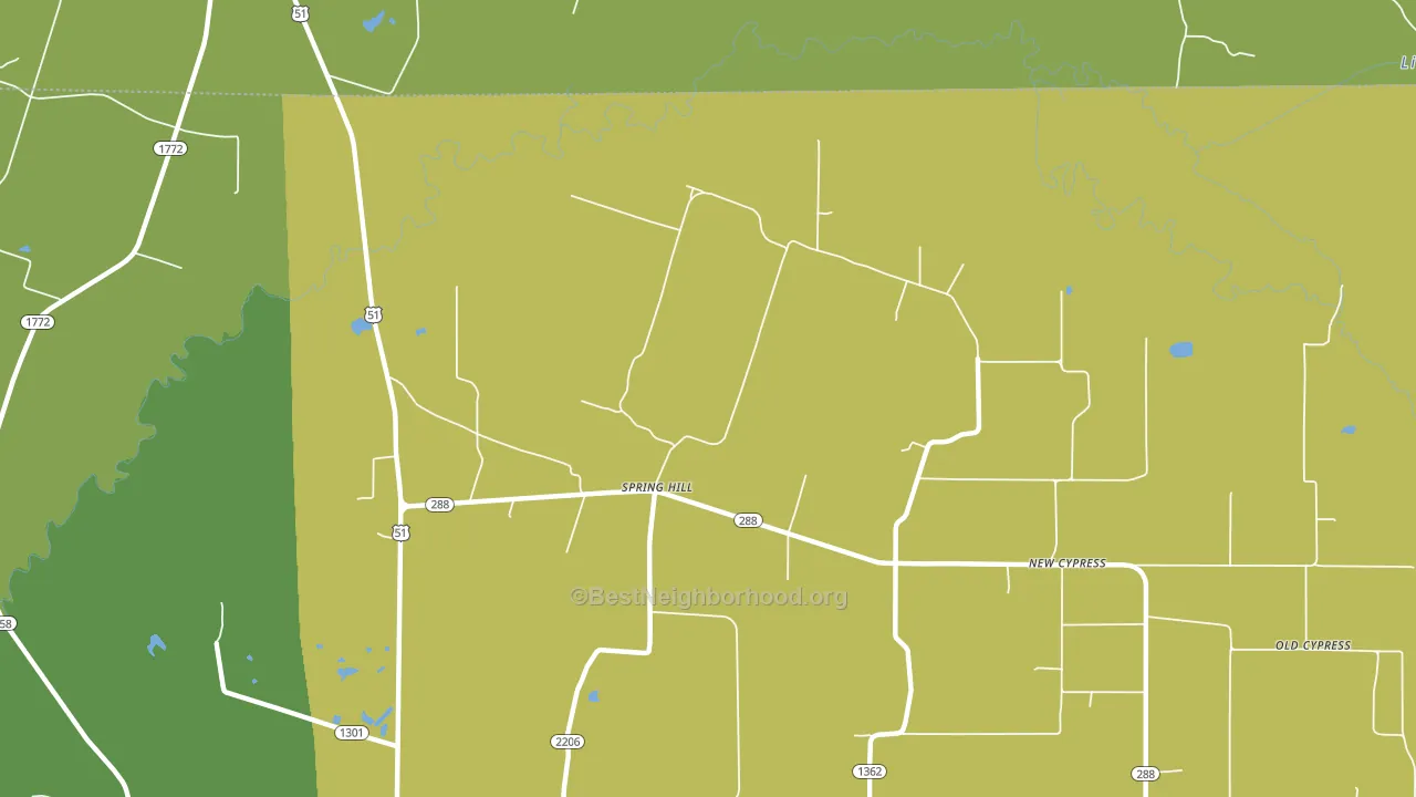 Spring Hill, KY block-group voter-turnout map