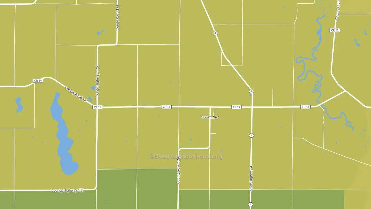 Spring Hill, MN block-group voter-turnout map