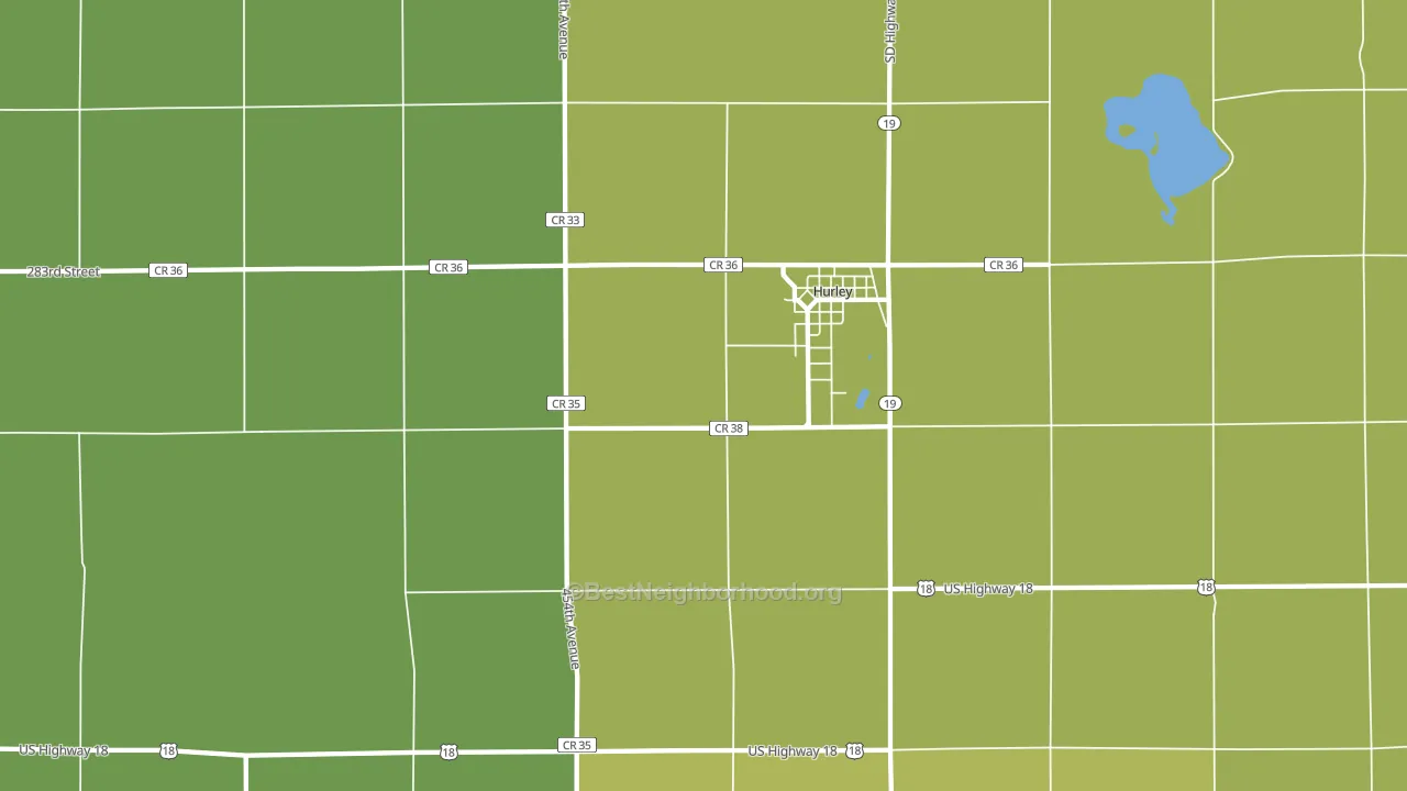 Spring Valley, SD block-group voter-turnout map