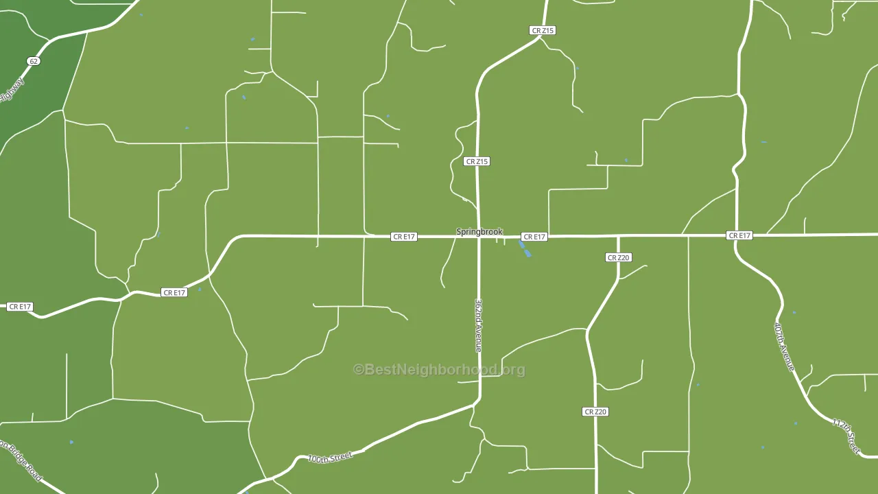 Springbrook, IA block-group voter-turnout map