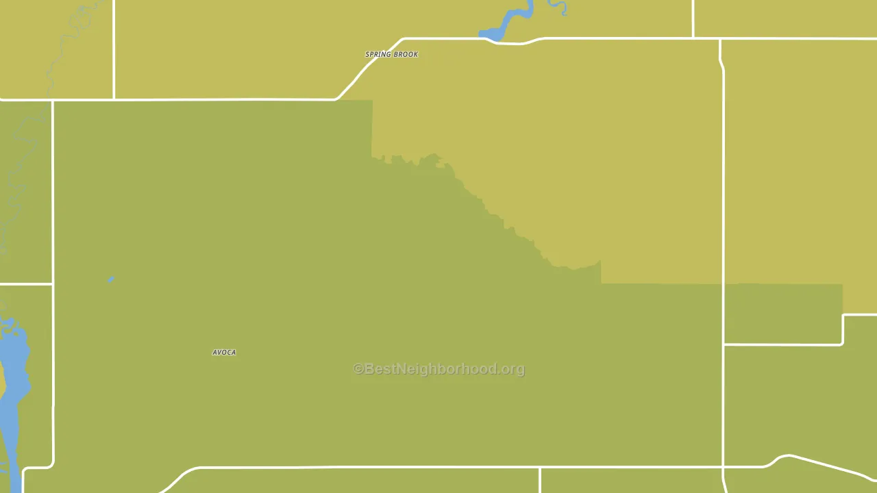 Springbrook, ND block-group voter-turnout map
