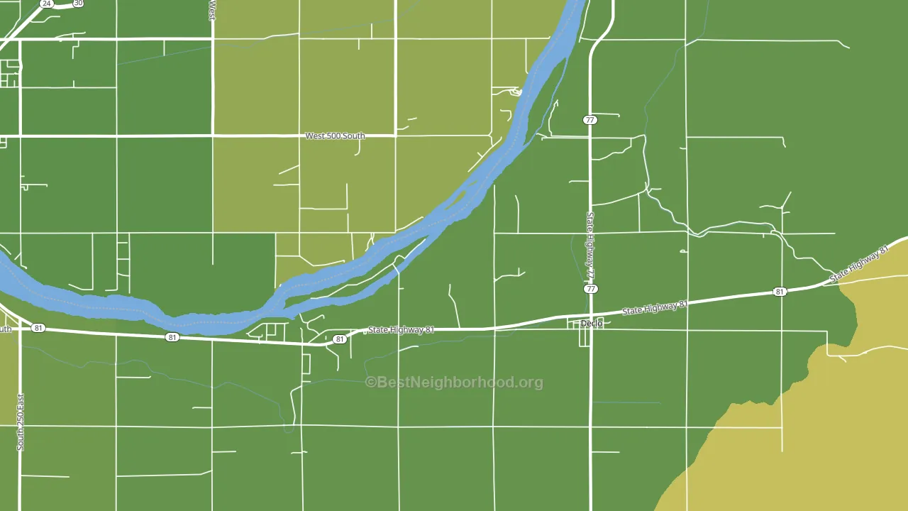 Springdale, ID block-group voter-turnout map