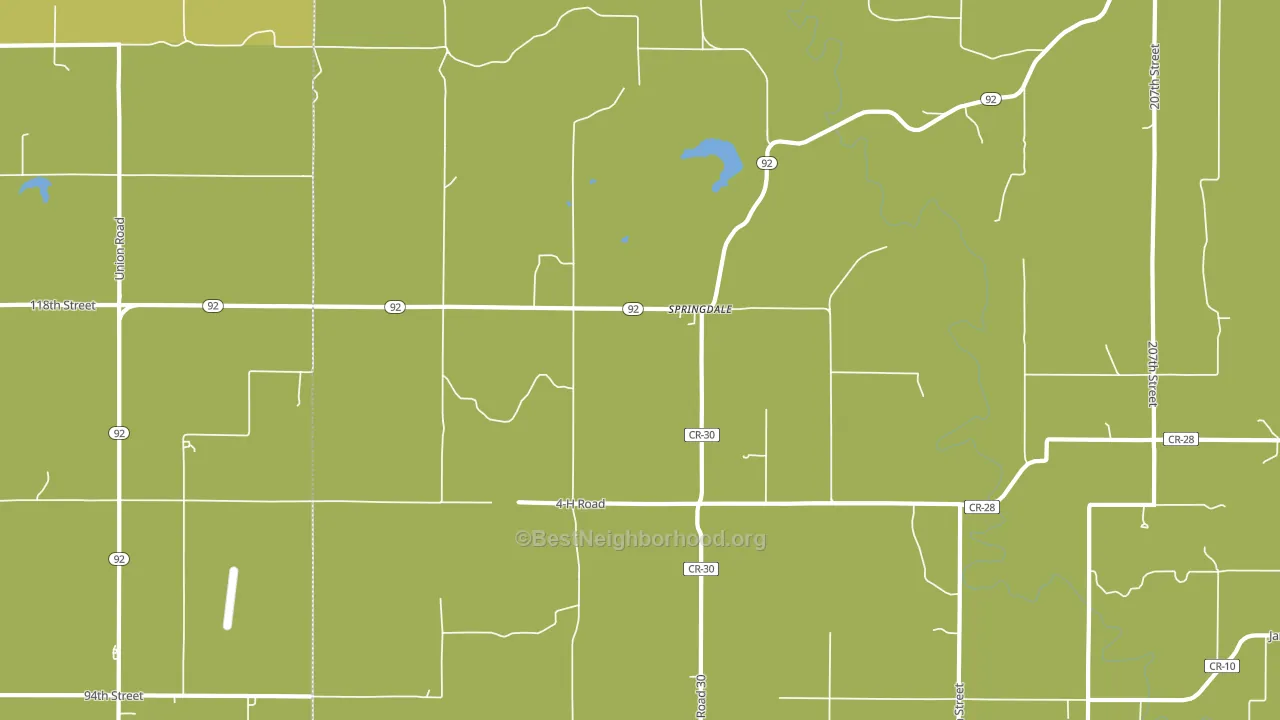 Springdale, KS block-group voter-turnout map