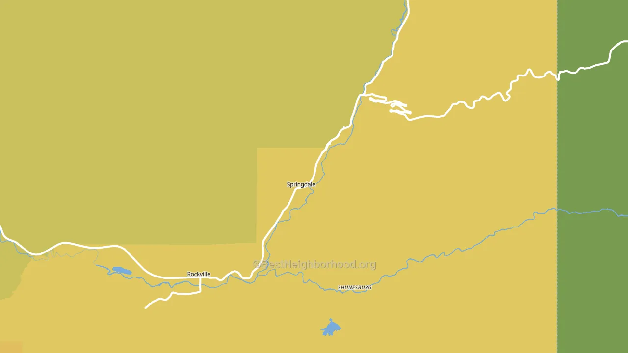 Springdale, UT block-group voter-turnout map