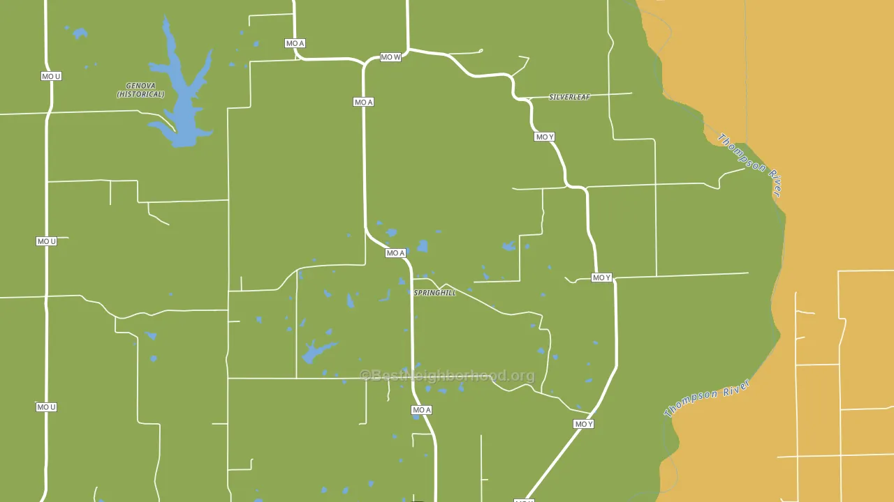 Springhill, MO block-group voter-turnout map