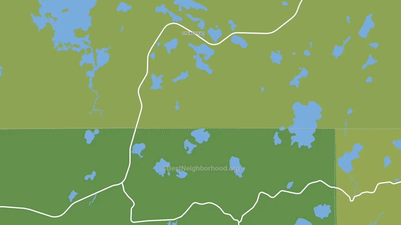 Springstead, WI block-group voter-turnout map