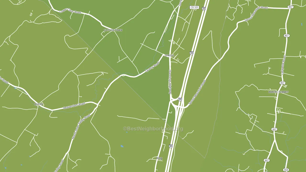 Sproul, PA block-group voter-turnout map