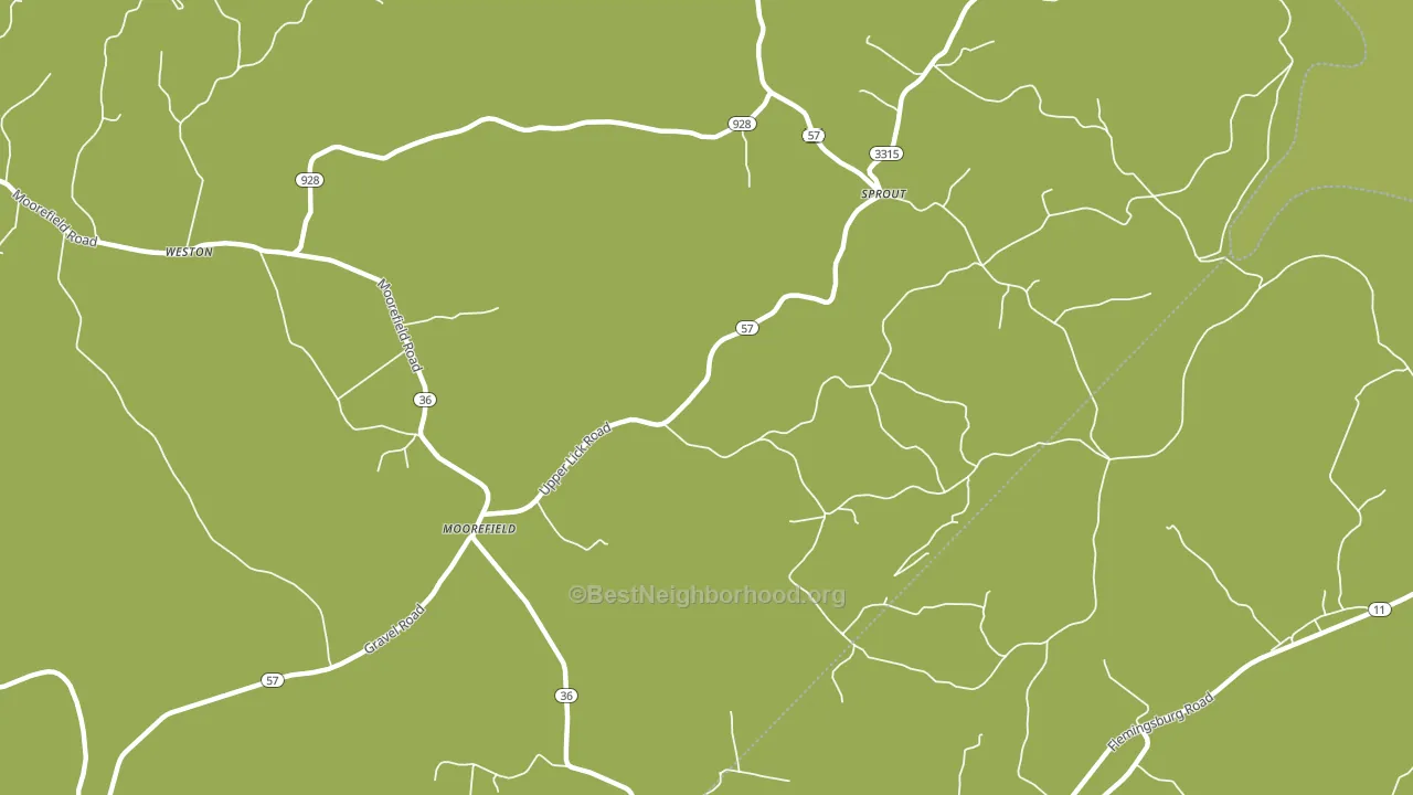 Sprout, KY block-group voter-turnout map
