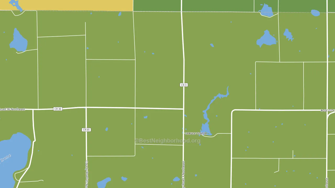 Spruce Center, MN block-group voter-turnout map