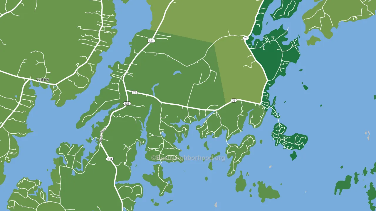 Spruce Head, ME block-group voter-turnout map