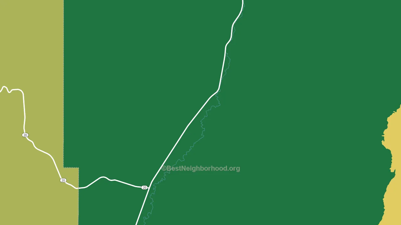 Spry, UT block-group voter-turnout map