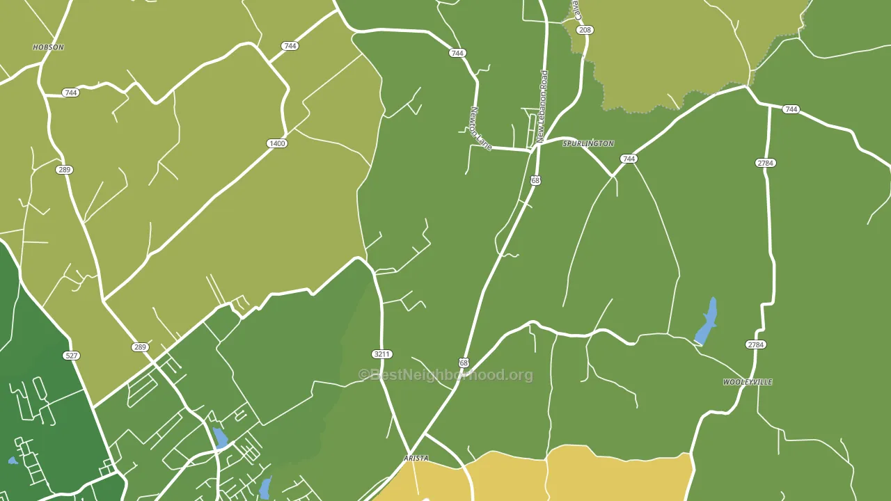 Spurlington, KY block-group voter-turnout map