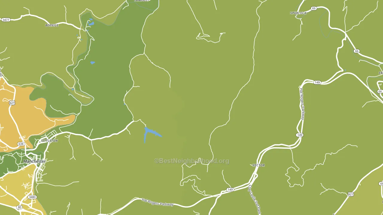 Spurlock, KY block-group voter-turnout map