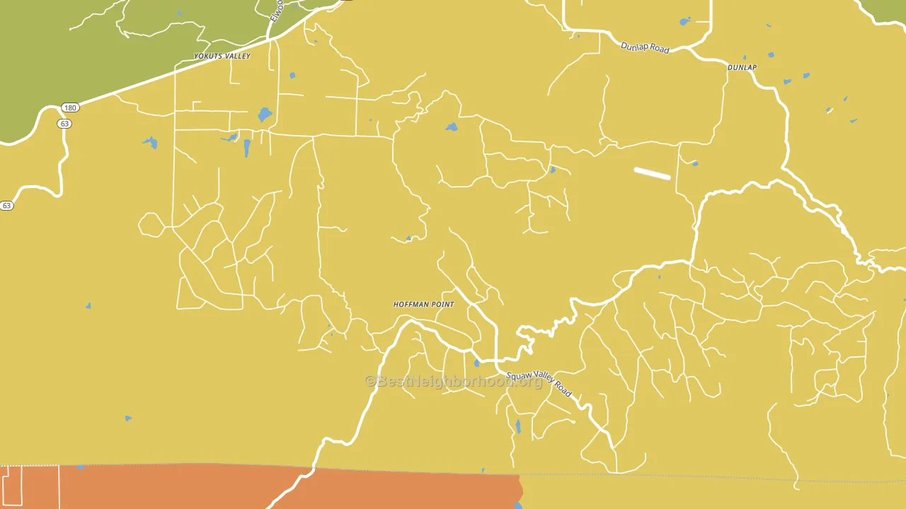 Squaw Valley, CA block-group voter-turnout map