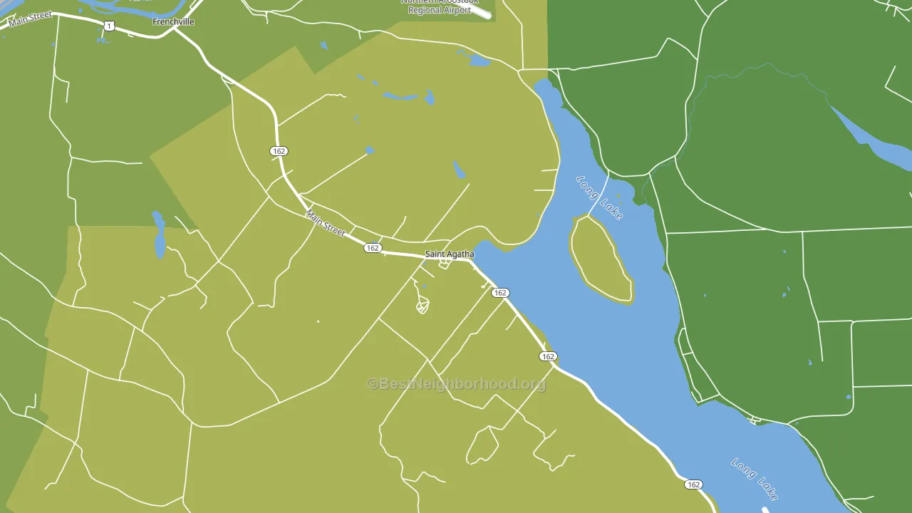 St. Agatha, ME block-group voter-turnout map