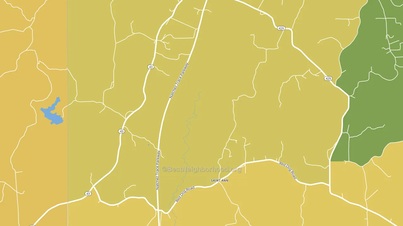 St. Ann, MS block-group voter-turnout map
