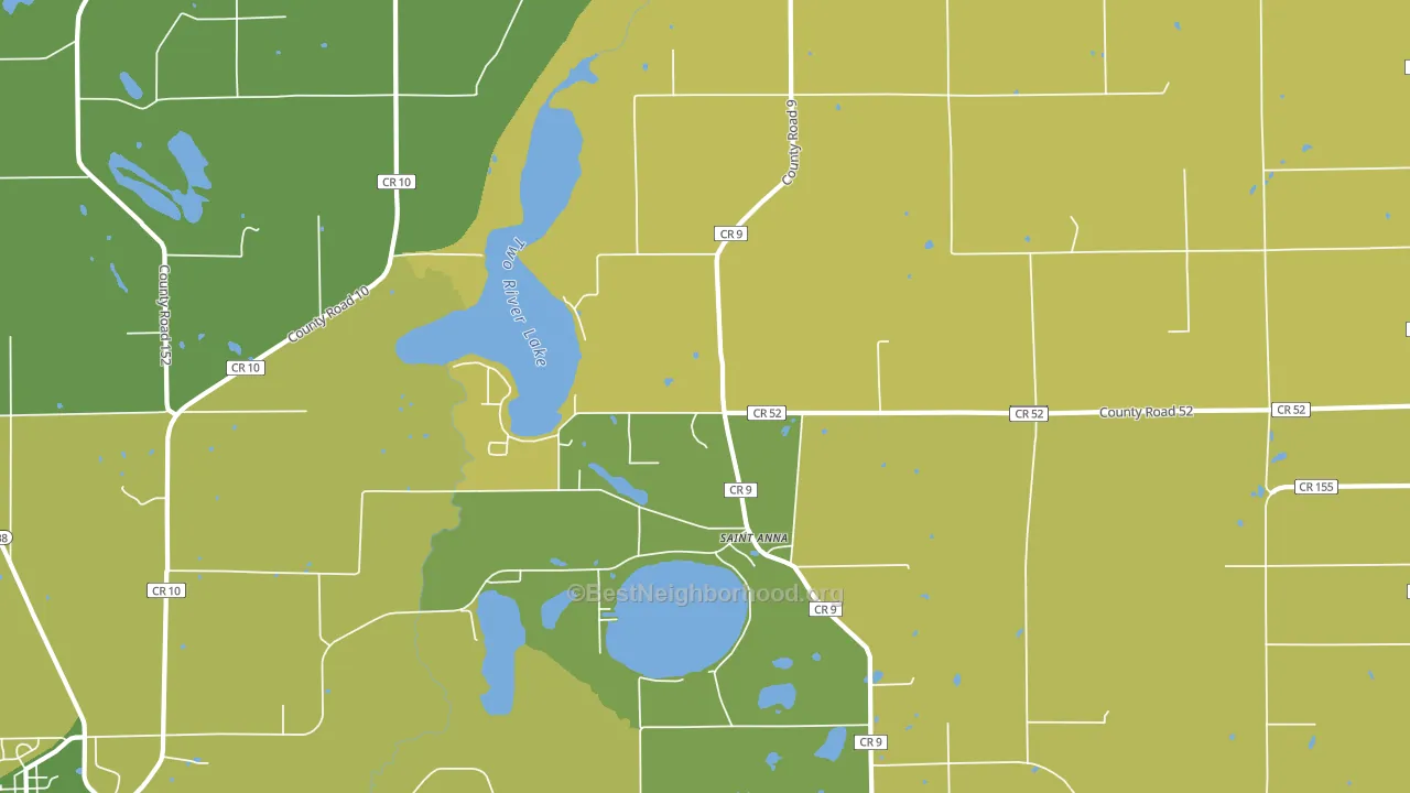 St. Anna, MN block-group voter-turnout map