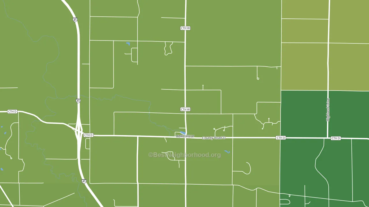 St. Anthony, WI block-group voter-turnout map
