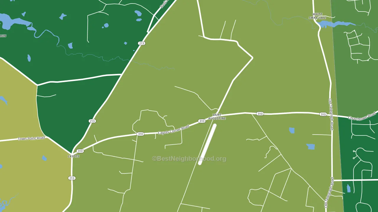St. Augustine, MD block-group voter-turnout map