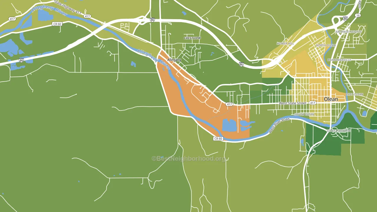 St. Bonaventure, NY block-group voter-turnout map