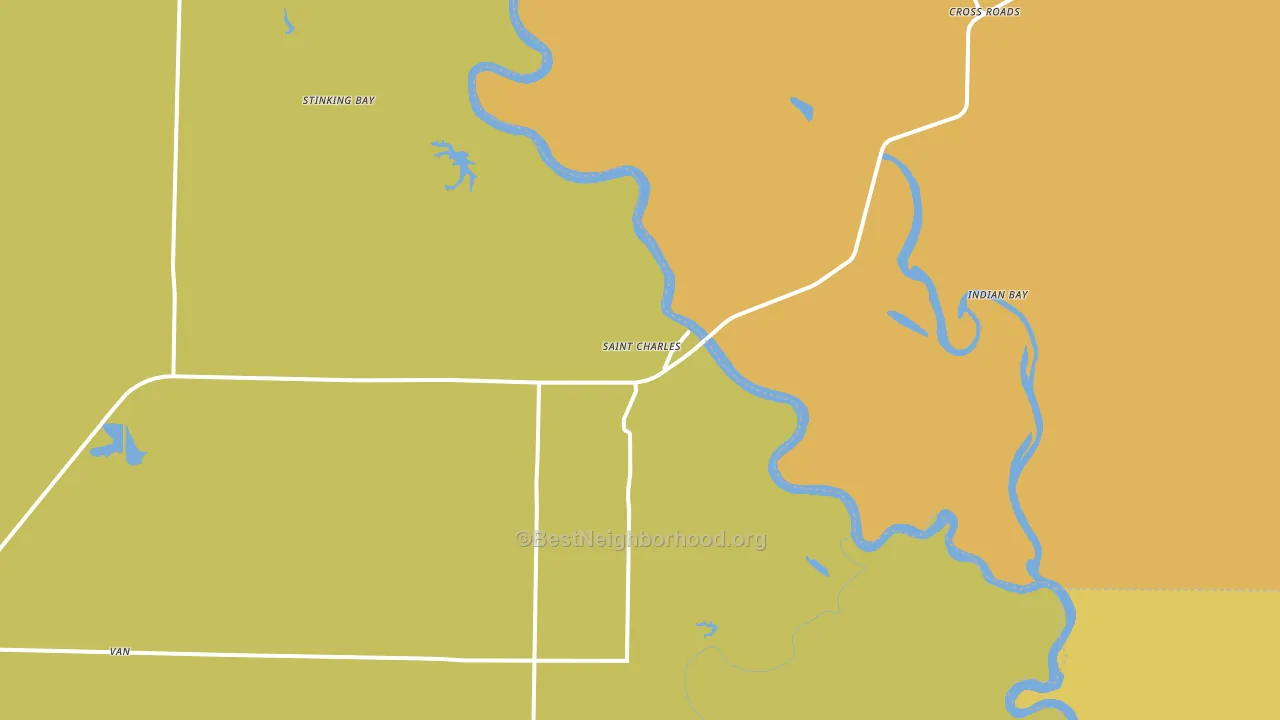 St. Charles, AR block-group voter-turnout map