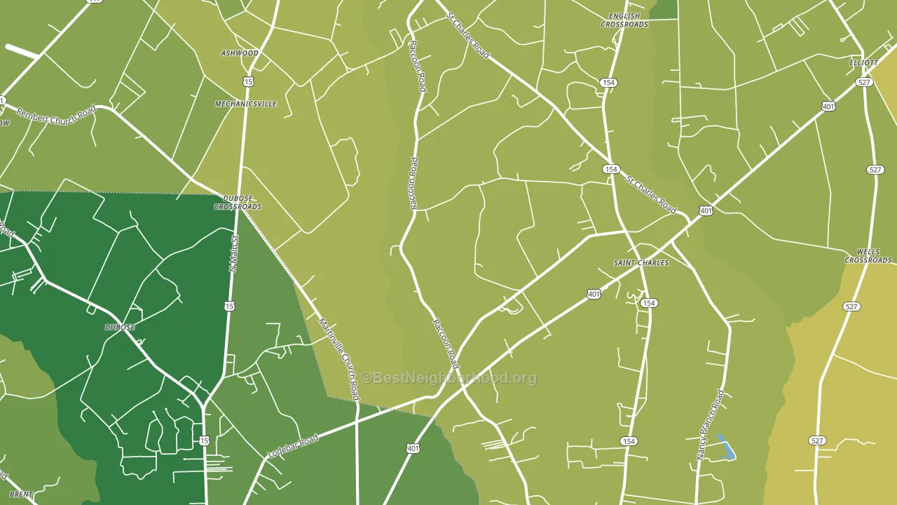 St. Charles, SC block-group voter-turnout map