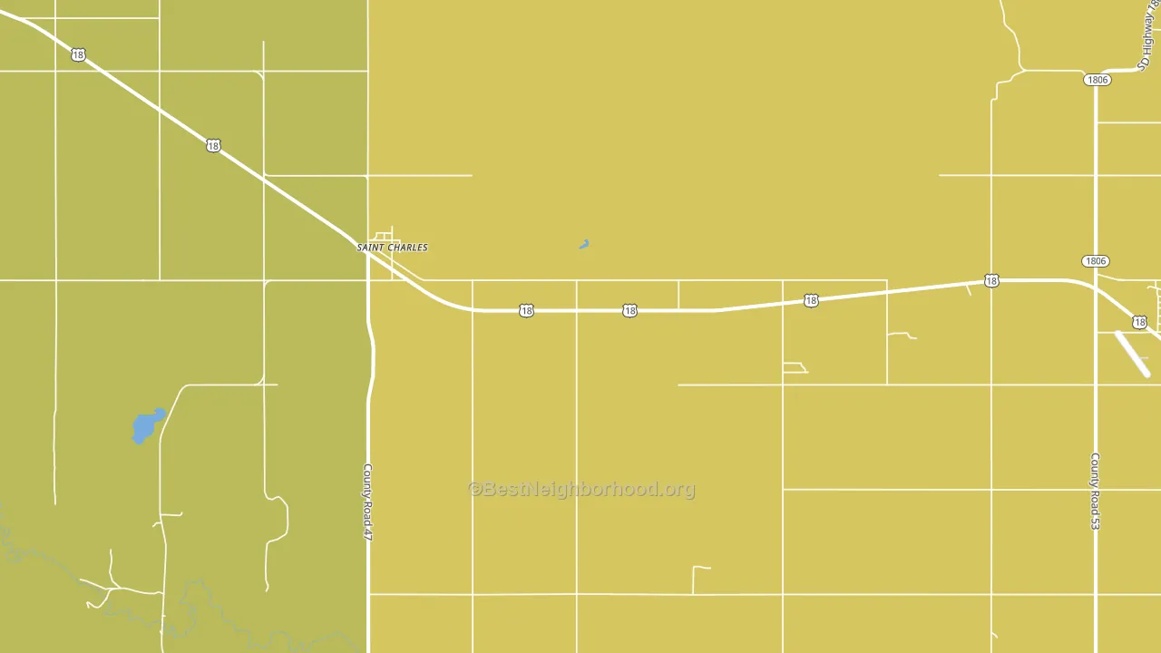 St. Charles, SD block-group voter-turnout map