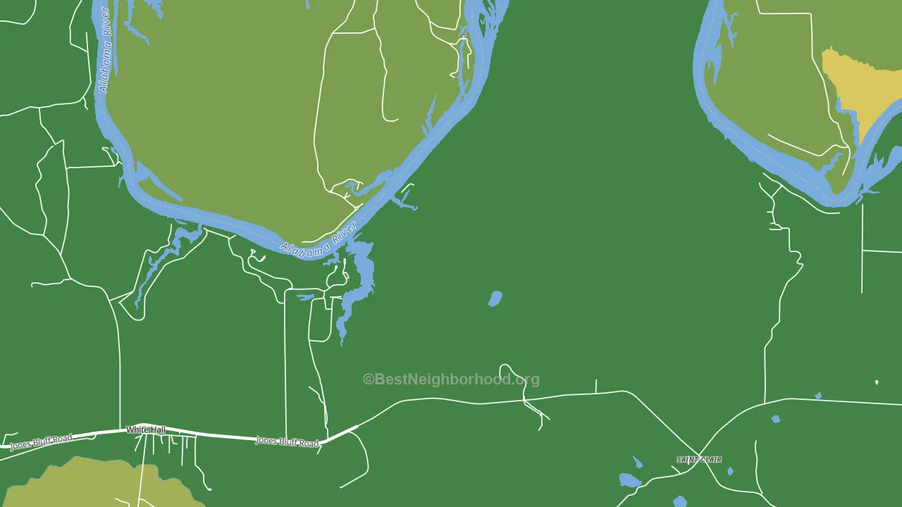 St. Clair, AL block-group voter-turnout map