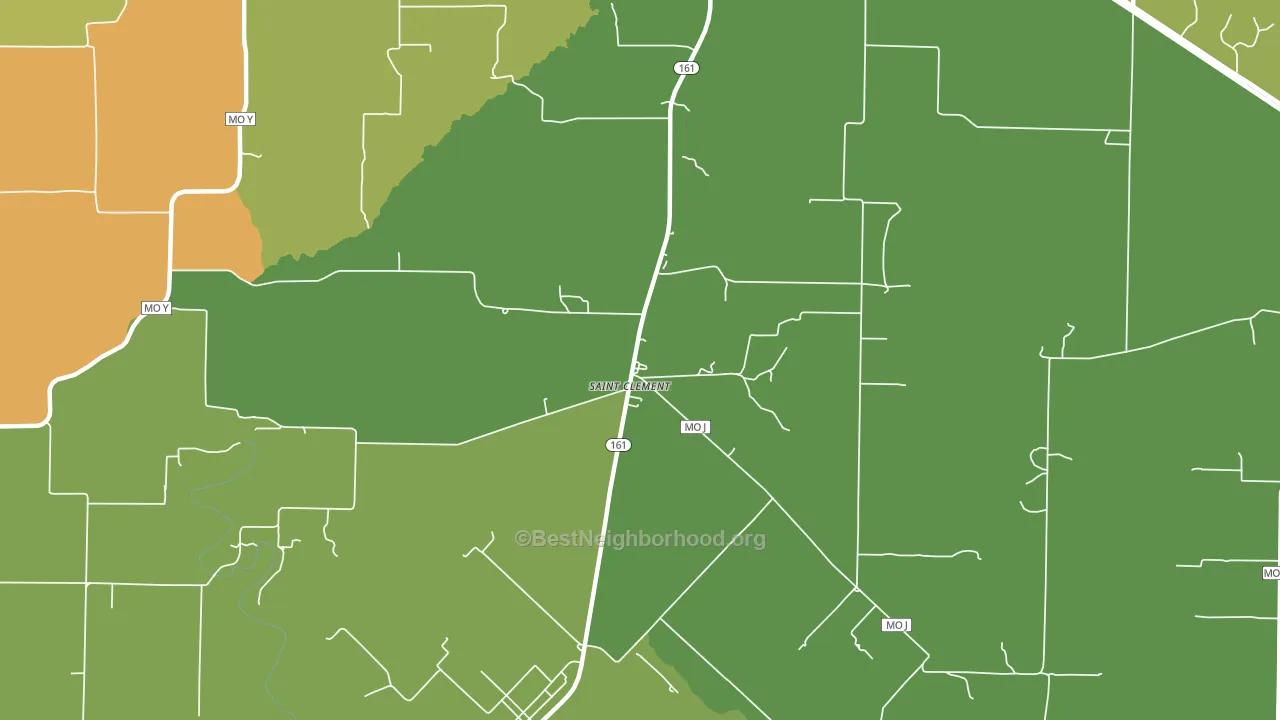St. Clement, MO block-group voter-turnout map