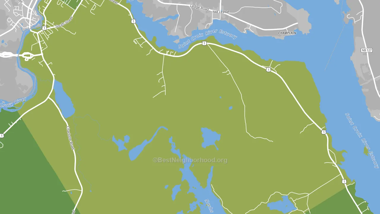 St. Croix Junction, ME block-group voter-turnout map