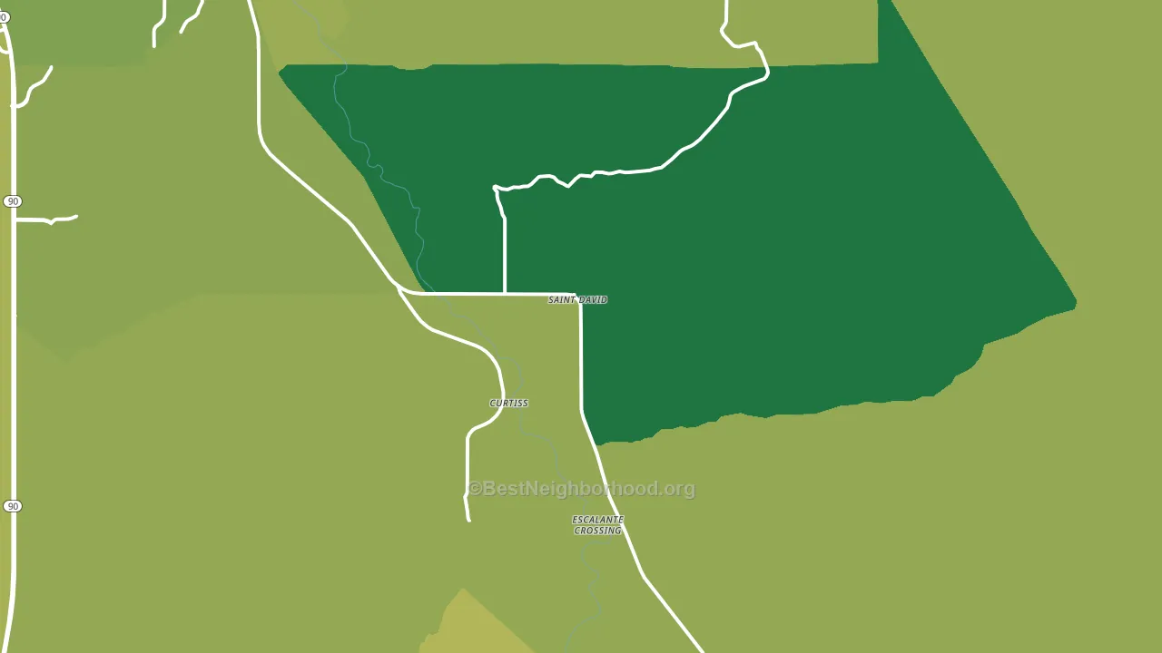 St. David, AZ block-group voter-turnout map