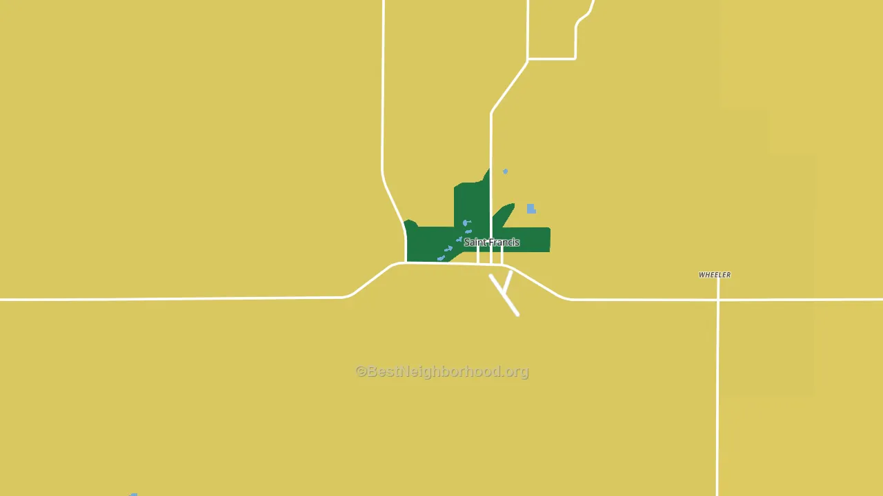 St. Francis, KS block-group voter-turnout map