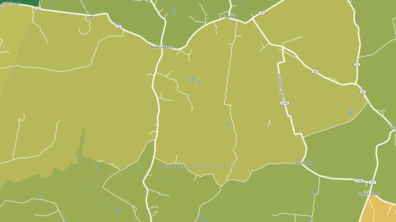 St. Francis, KY block-group voter-turnout map