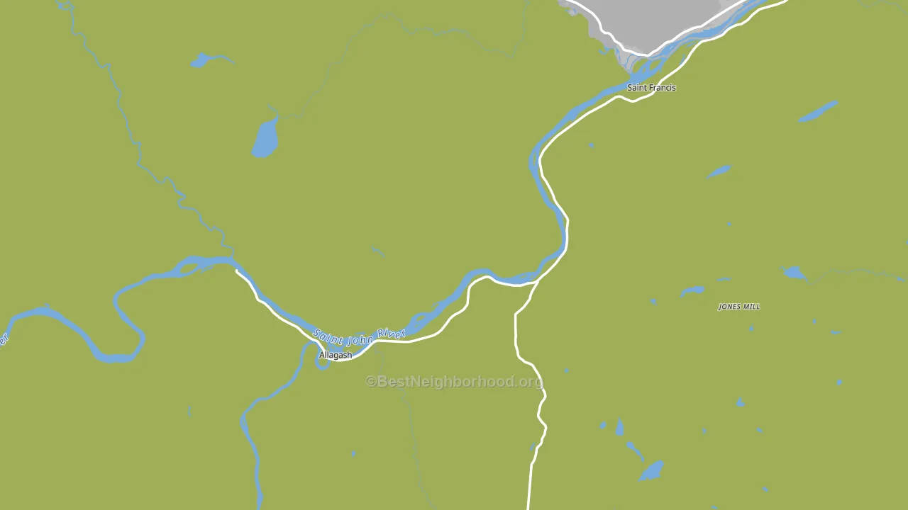 St. Francis, ME block-group voter-turnout map