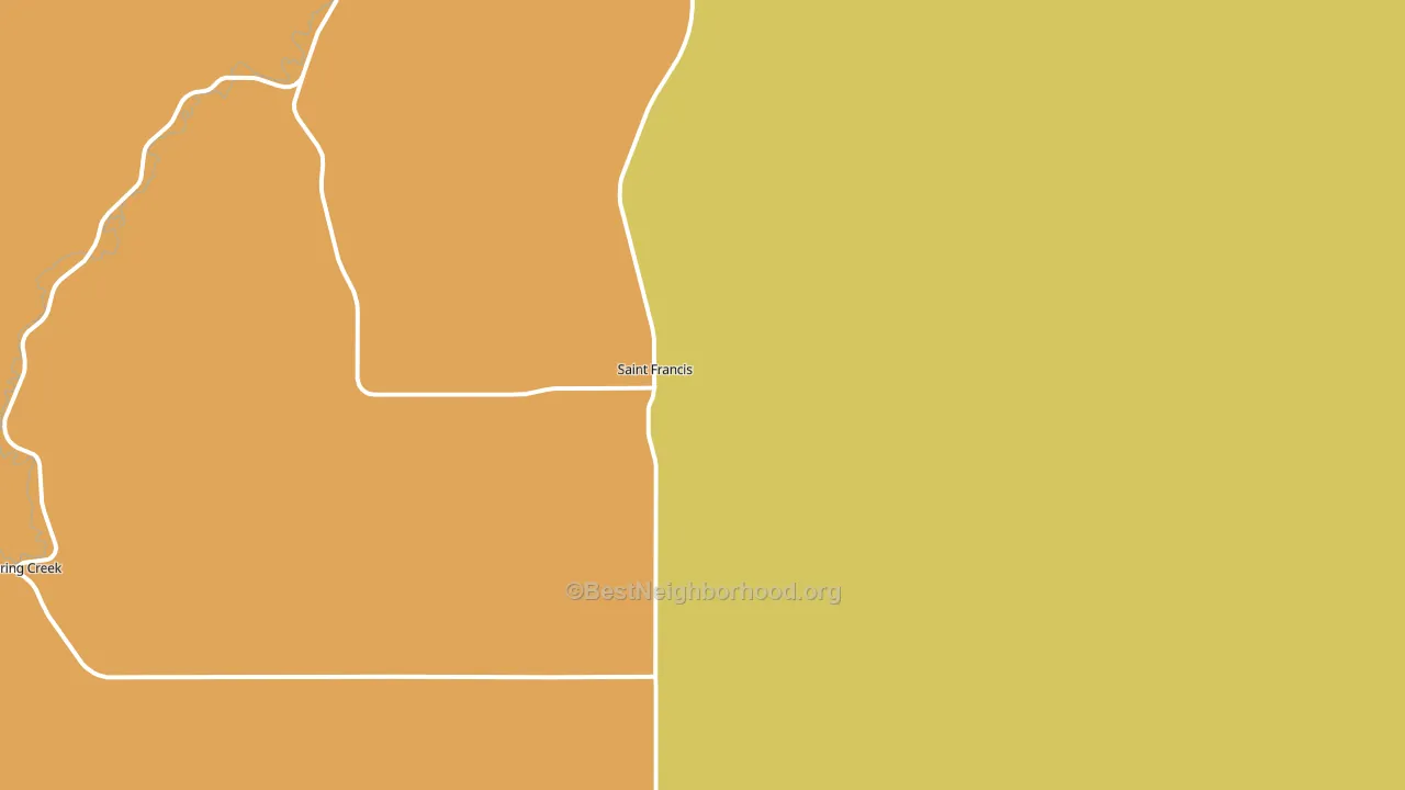 St. Francis, SD block-group voter-turnout map