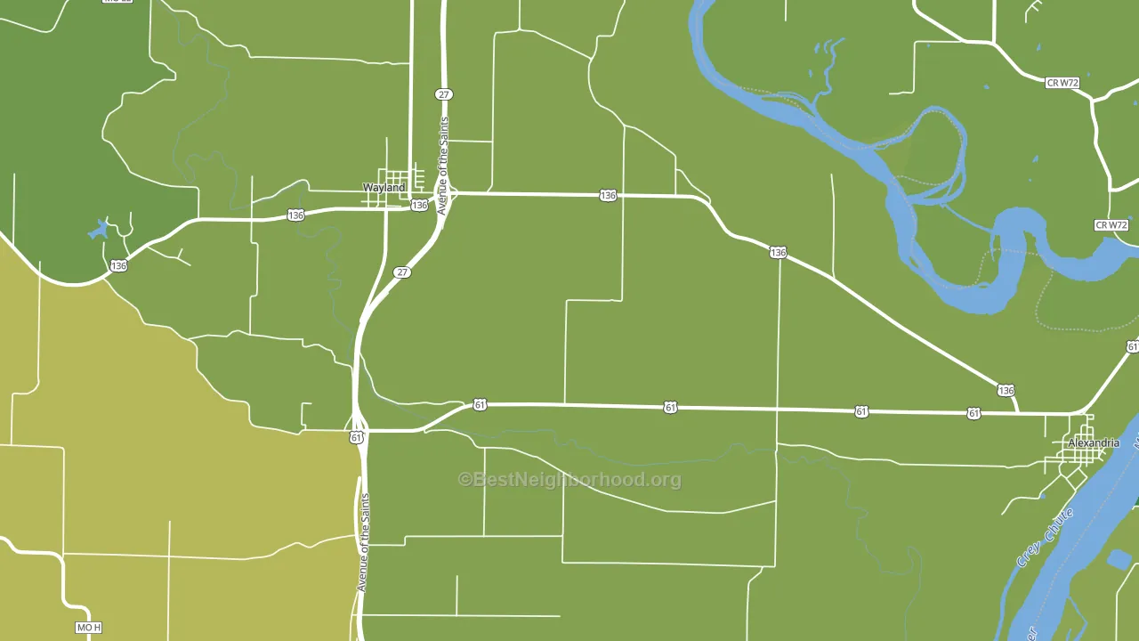 St. Francisville, MO block-group voter-turnout map