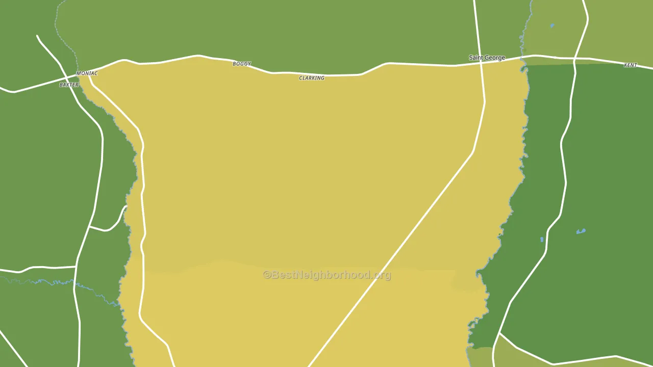 St. George, GA block-group voter-turnout map