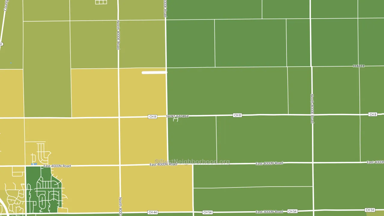 St. George, IL block-group voter-turnout map
