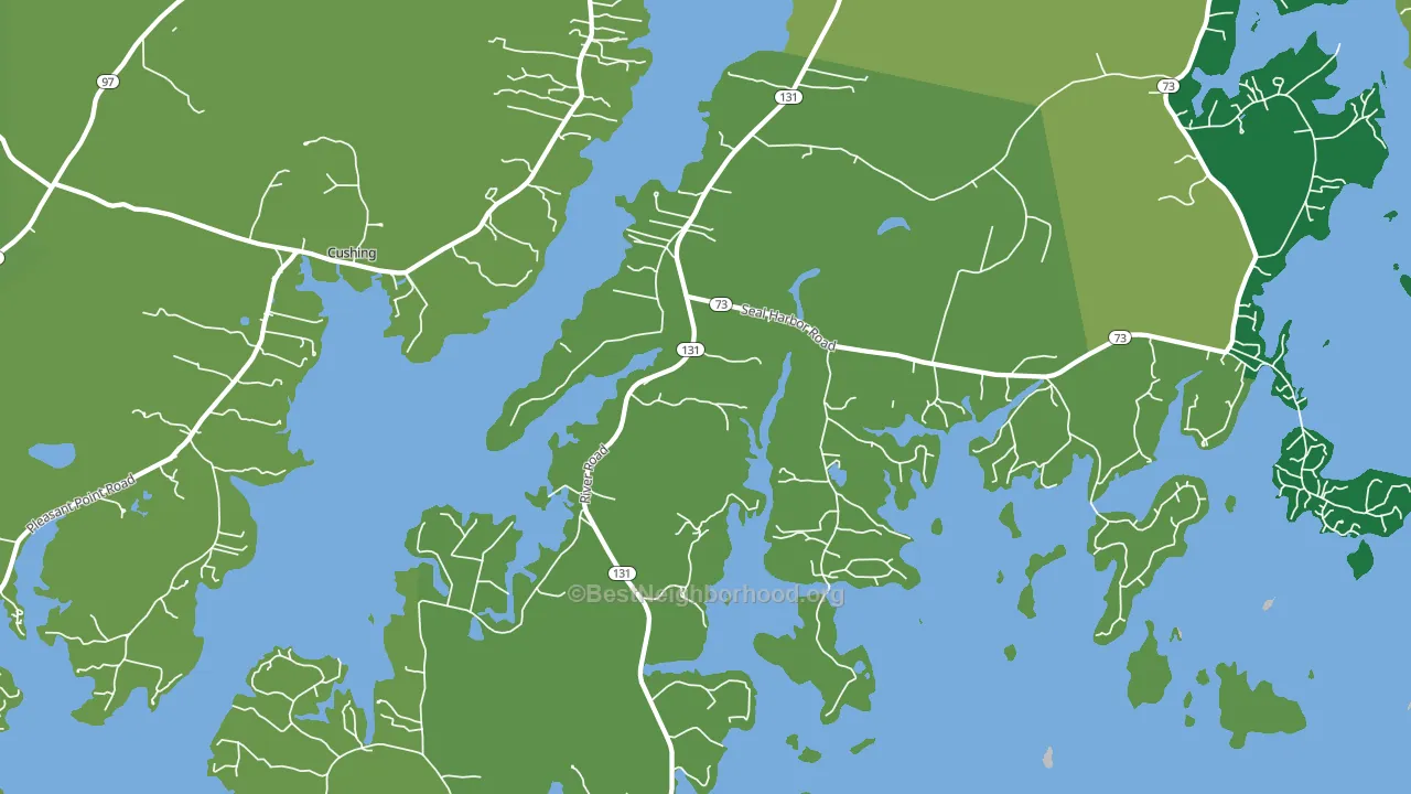 St. George, ME block-group voter-turnout map