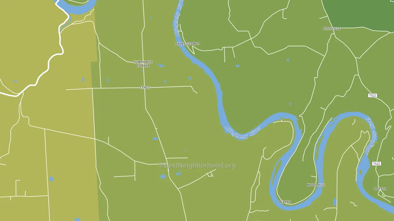 St. George, PA block-group voter-turnout map