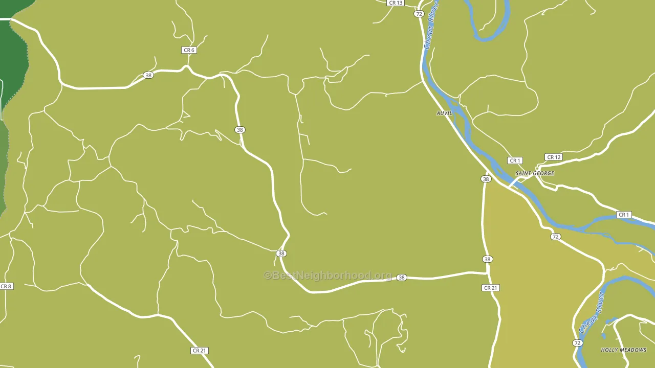 St. George, WV block-group voter-turnout map