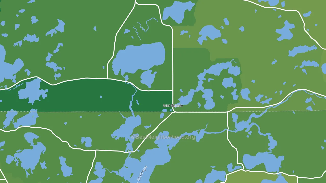 St. Germain, WI block-group voter-turnout map