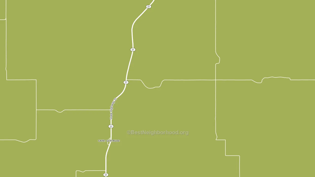 St. Gertrude, ND block-group voter-turnout map
