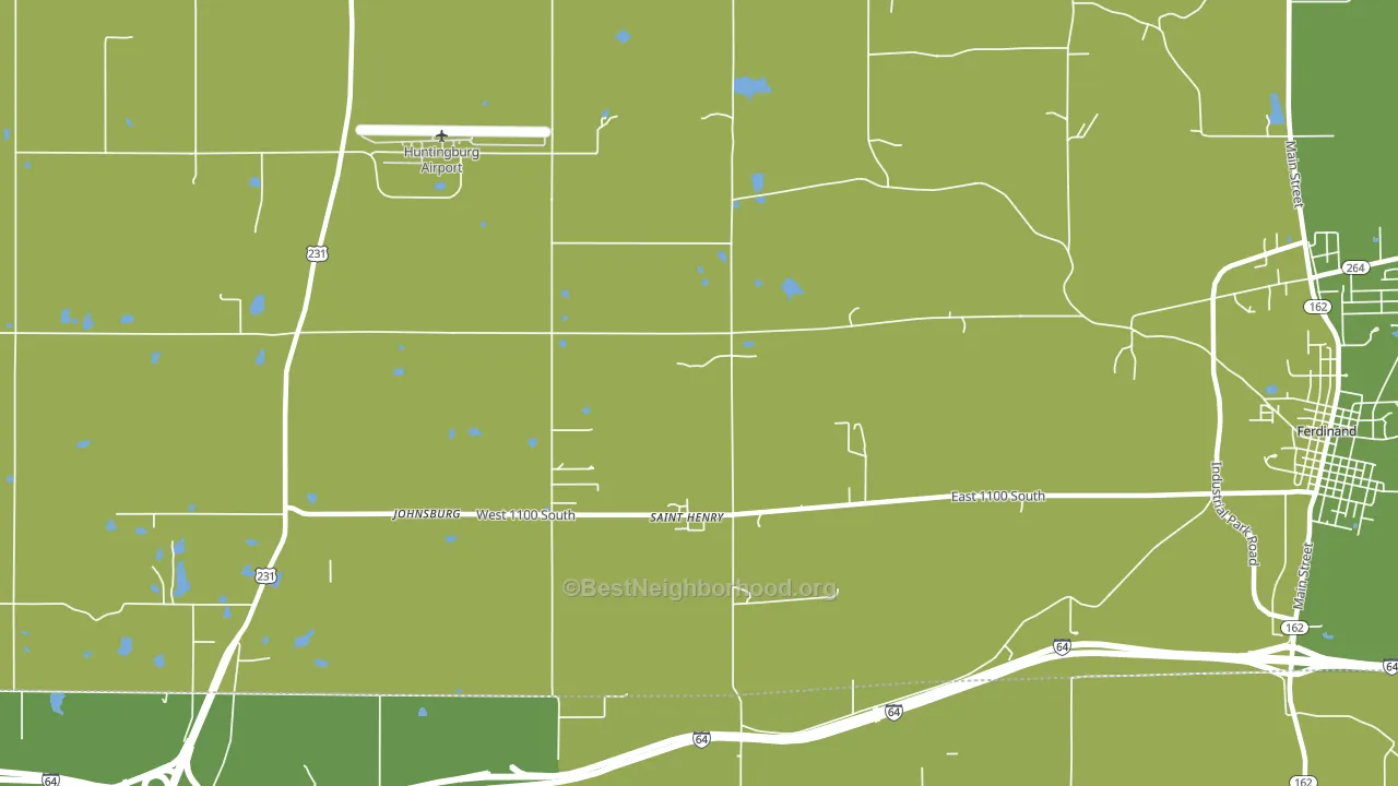 St. Henry, IN block-group voter-turnout map